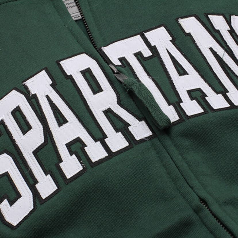 NCAA Michigan State Spartans Arched Name Full-Zip Hoodie