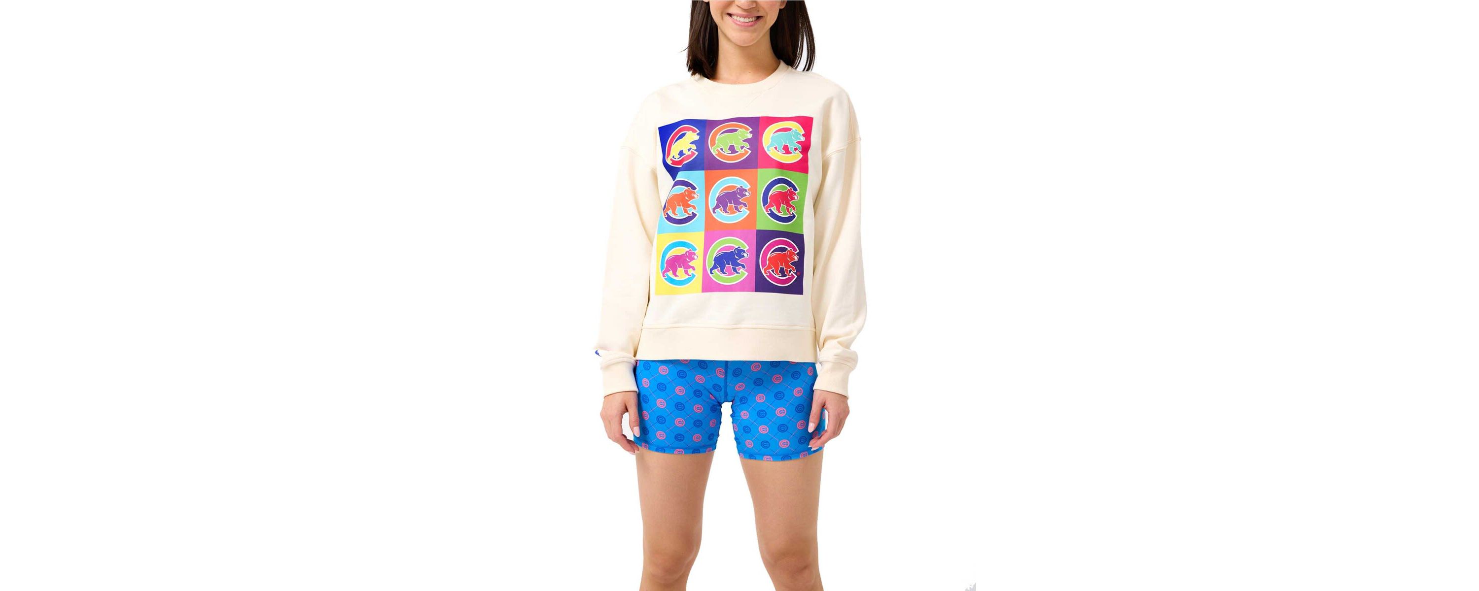 MLB Chicago Cubs Classic Oversized Pullover Sweatshirt