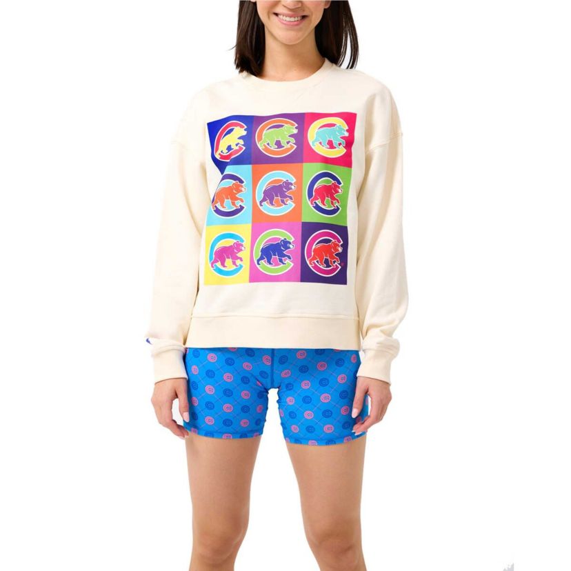 MLB Chicago Cubs Classic Oversized Pullover Sweatshirt