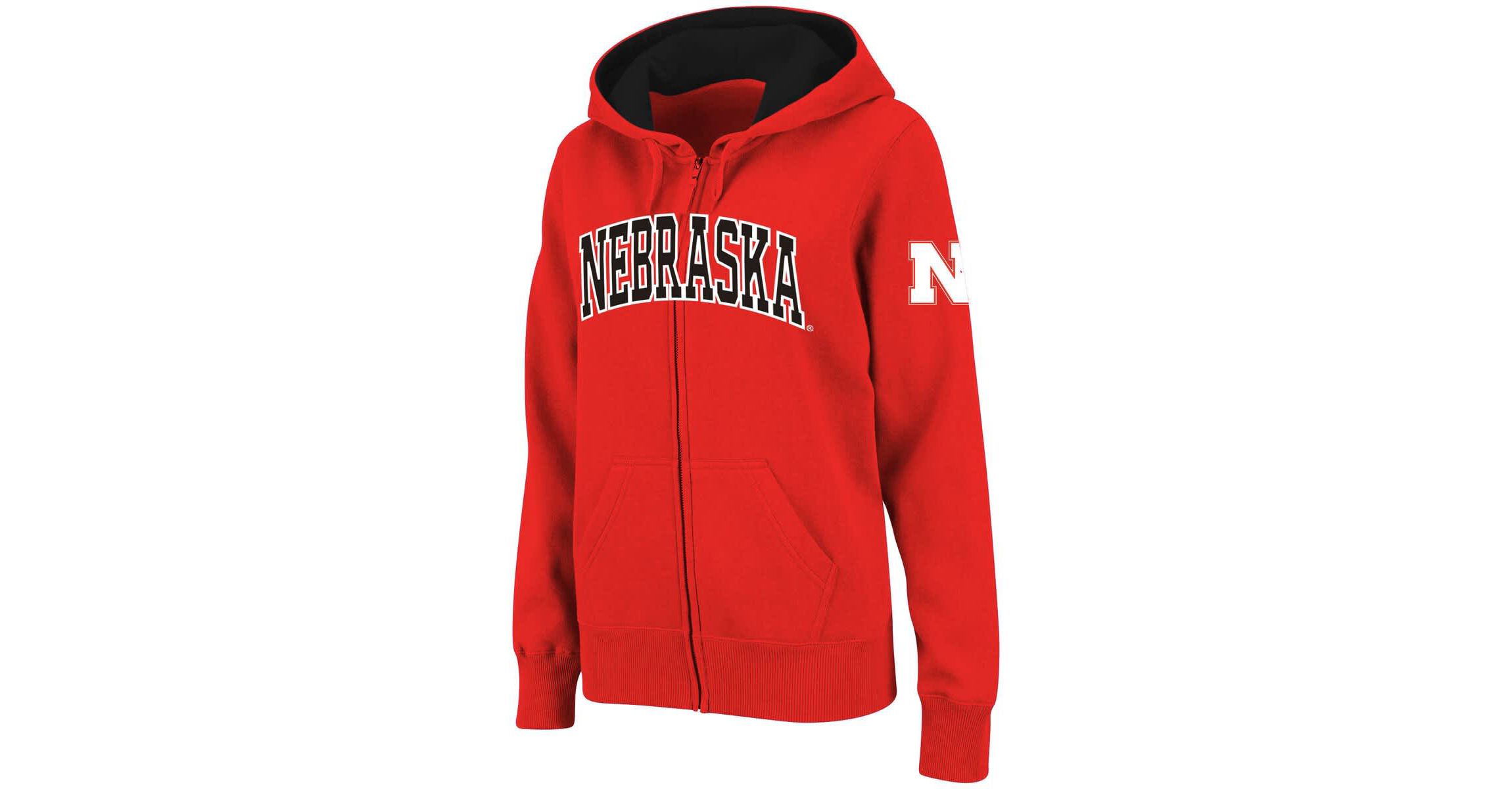NCAA Nebraska Huskers Arched Name Full-Zip Hoodie