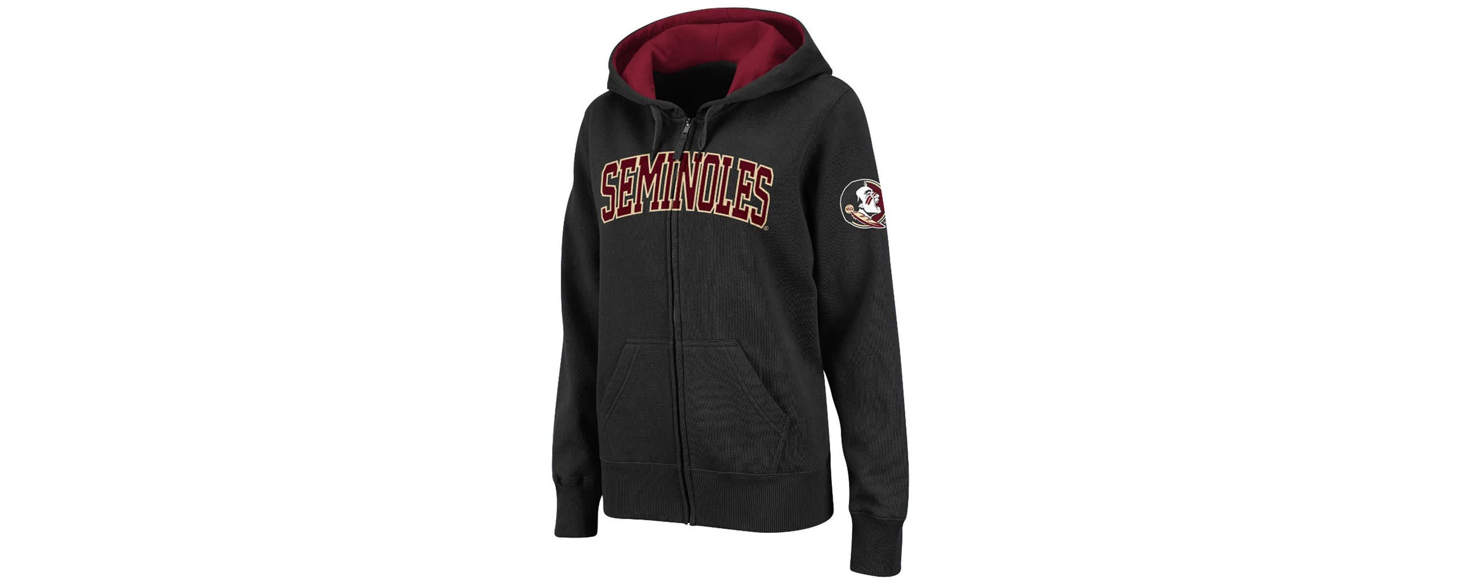 NCAA Florida State Seminoles Arched Name Full-Zip Hoodie
