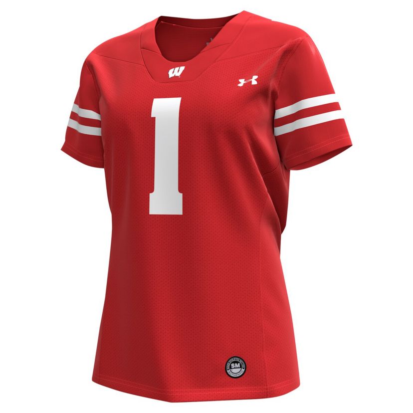 NCAA Under Armour #1 Wisconsin Badgers Replica Football Jersey