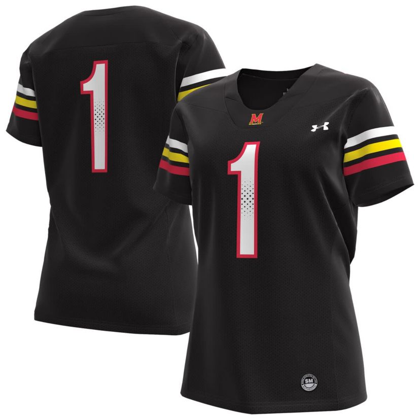 NCAA Under Armour #1 Maryland Terrapins Replica Football Jersey