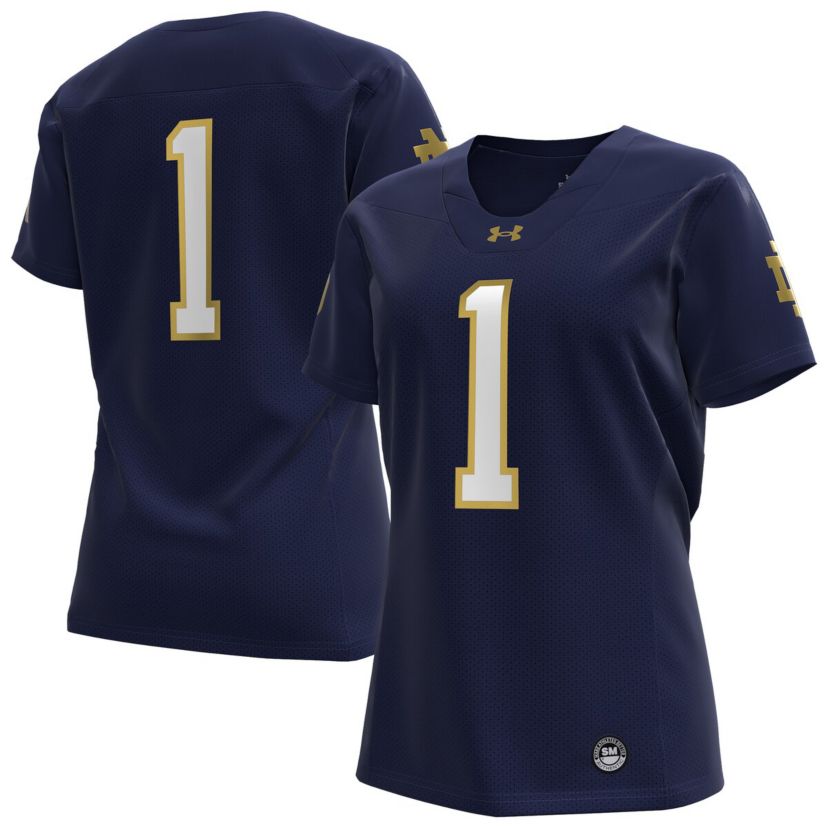NCAA Under Armour #1 Notre Dame Fighting Irish Replica Football Jersey