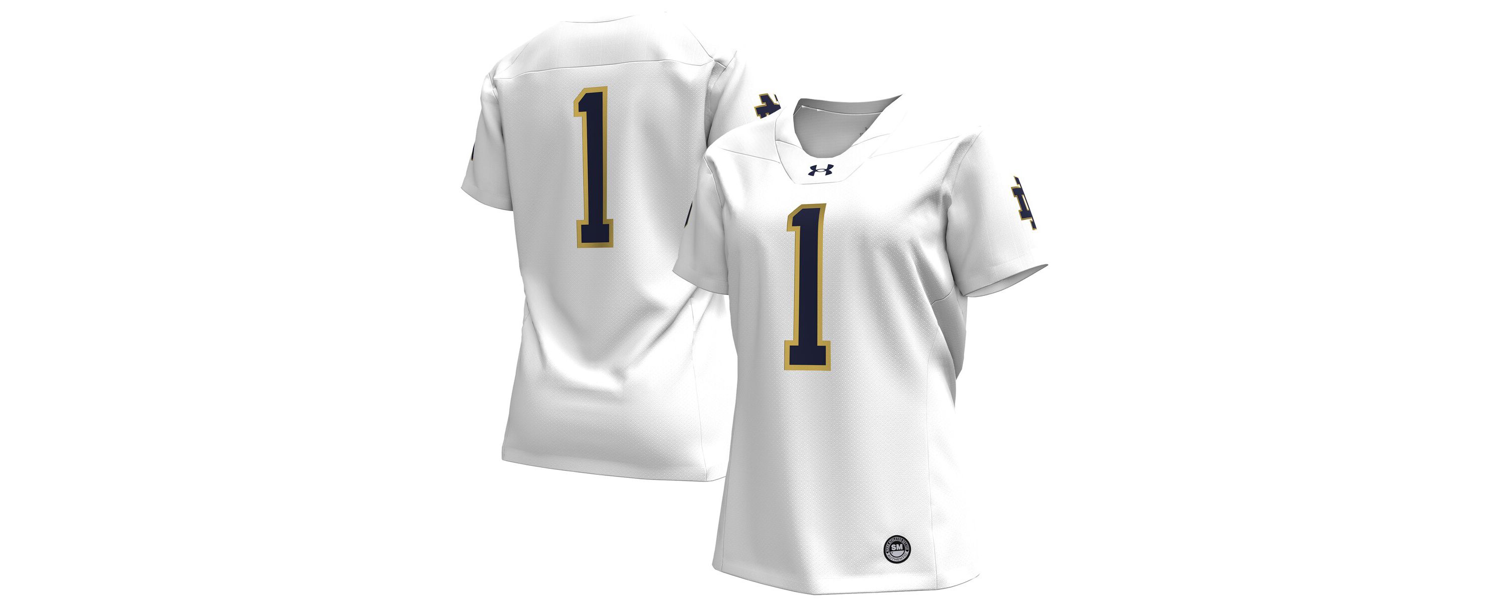 NCAA Under Armour #1 Notre Dame Fighting Irish Replica Football Jersey
