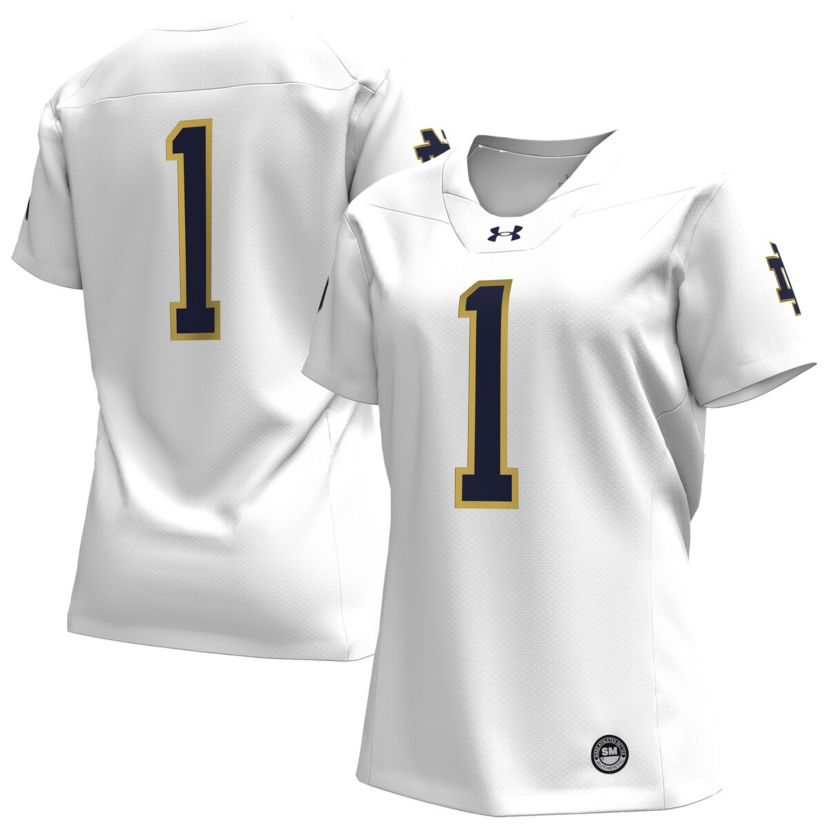 NCAA Under Armour #1 Notre Dame Fighting Irish Replica Football Jersey
