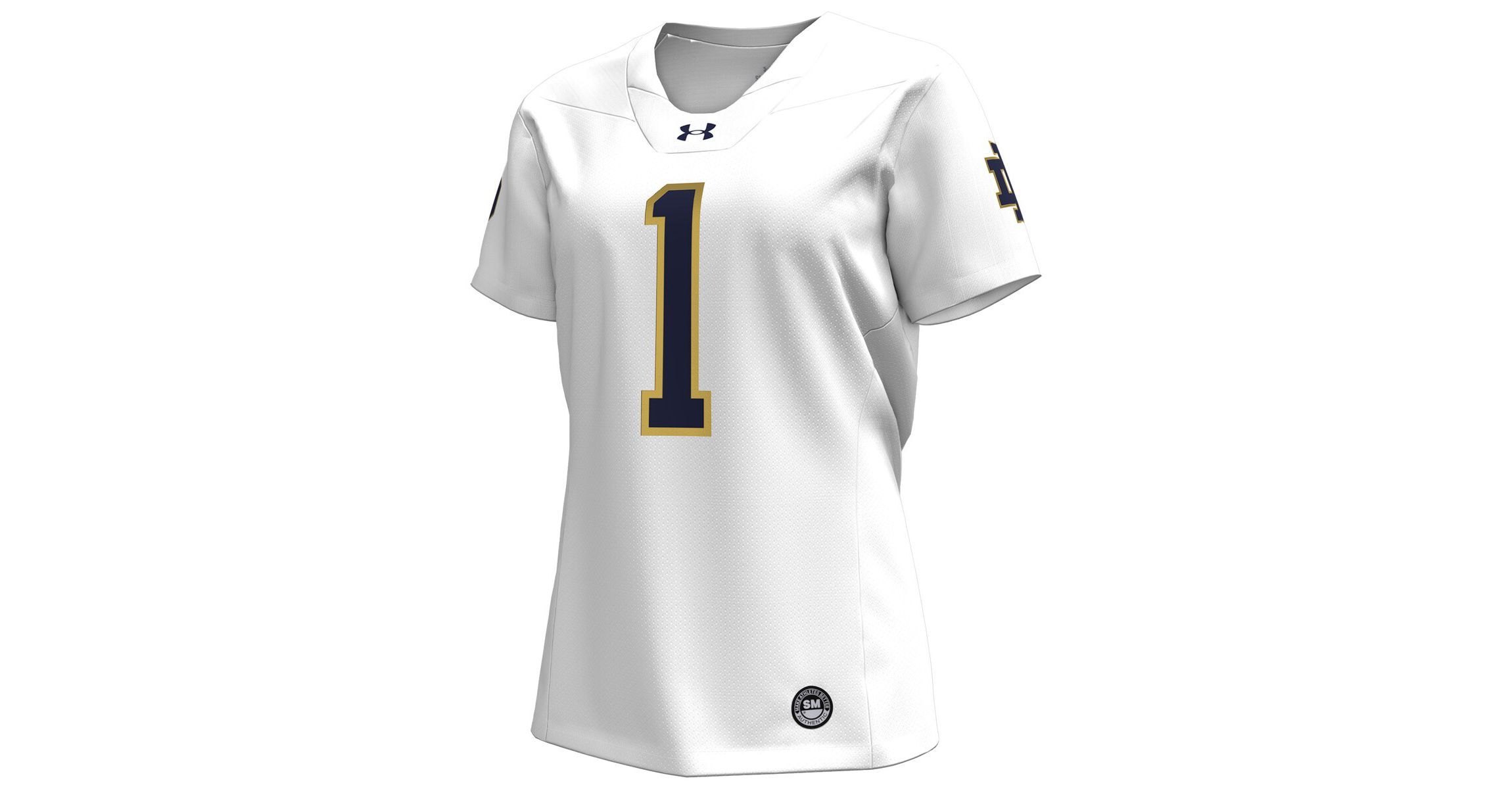 NCAA Under Armour #1 Notre Dame Fighting Irish Replica Football Jersey
