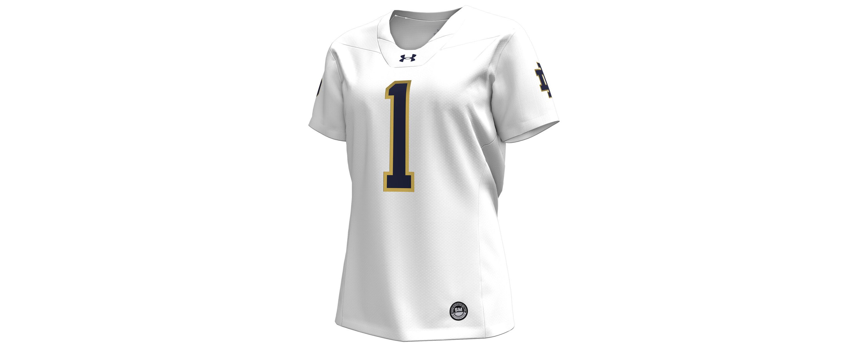 NCAA Under Armour #1 Notre Dame Fighting Irish Replica Football Jersey