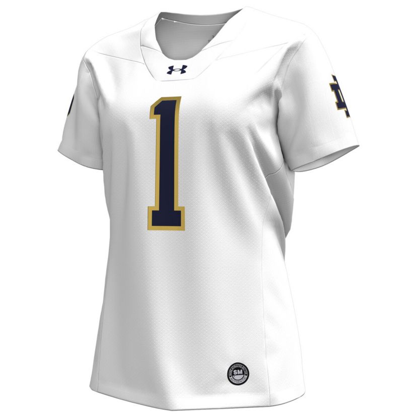 NCAA Under Armour #1 Notre Dame Fighting Irish Replica Football Jersey