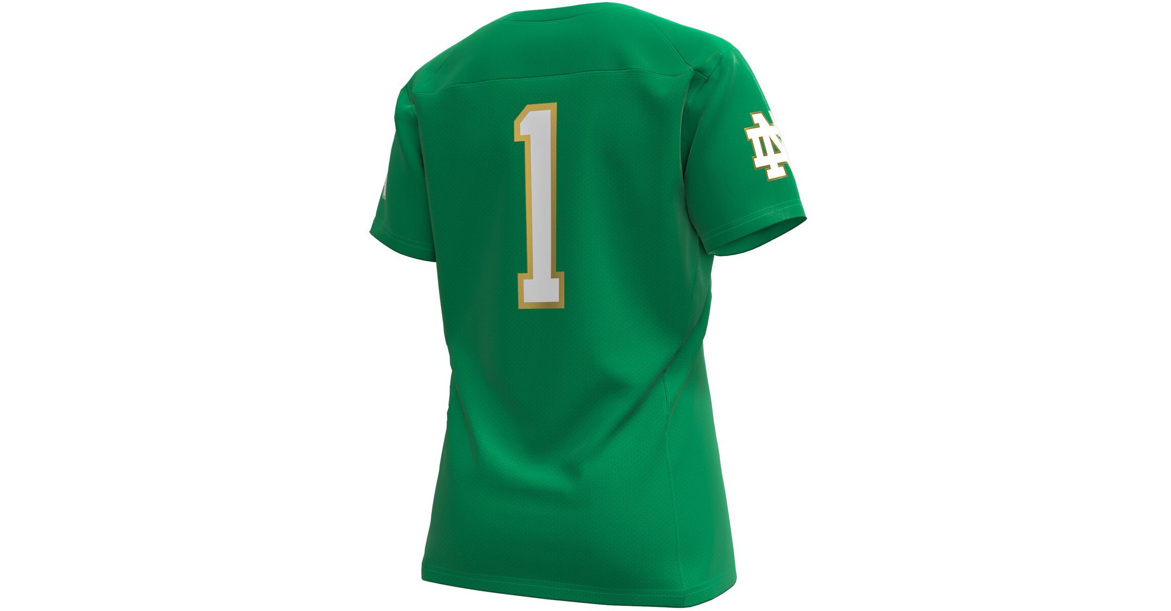 NCAA Under Armour #1 Kelly Notre Dame Fighting Irish Replica Football Jersey