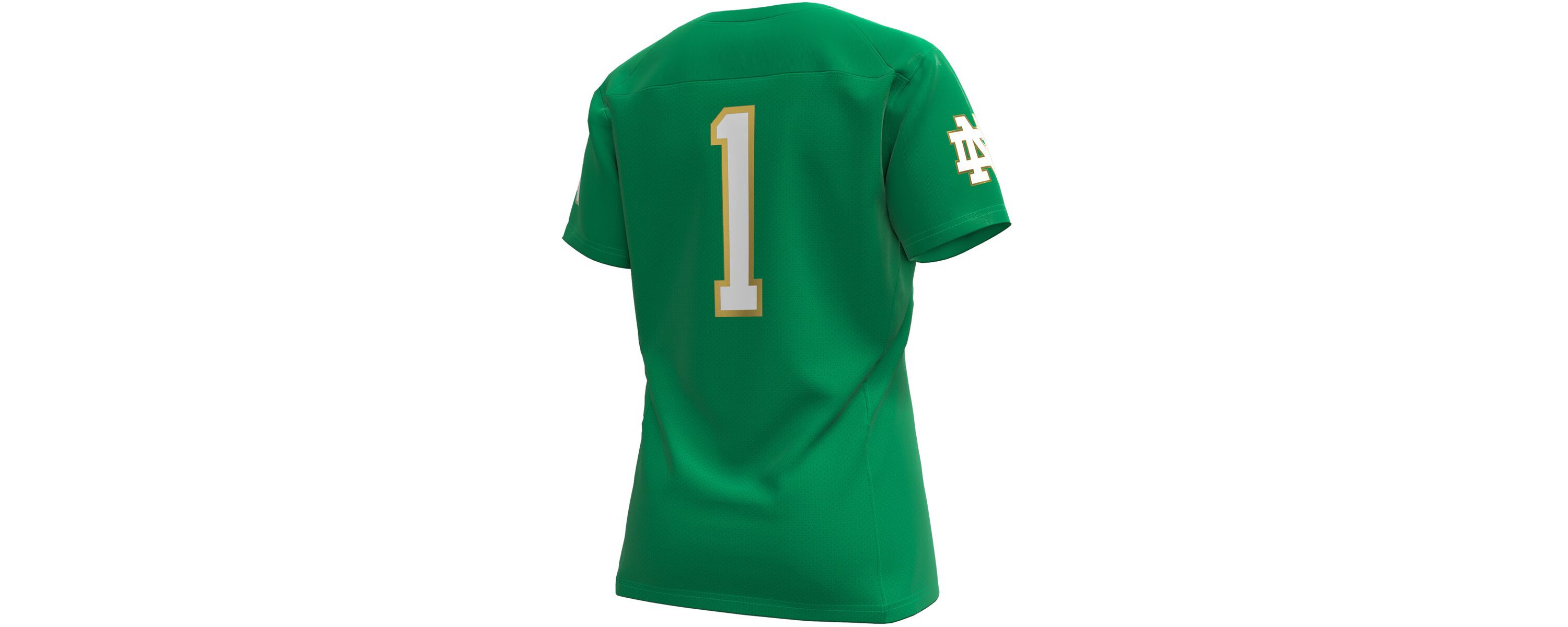 NCAA Under Armour #1 Kelly Notre Dame Fighting Irish Replica Football Jersey