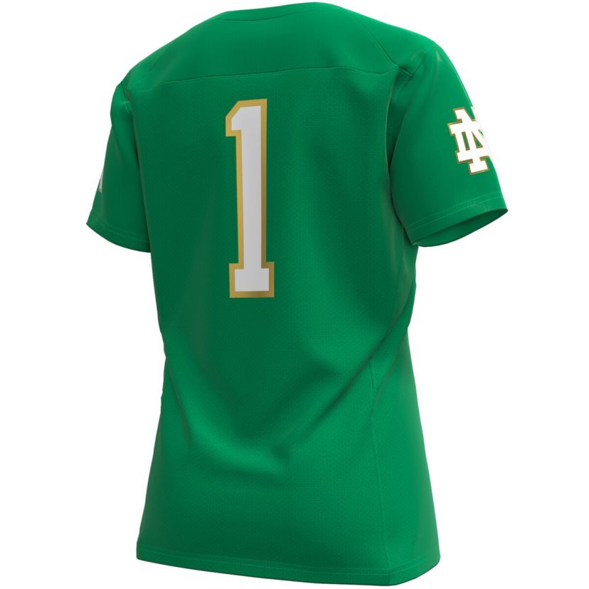 NCAA Under Armour #1 Kelly Notre Dame Fighting Irish Replica Football Jersey