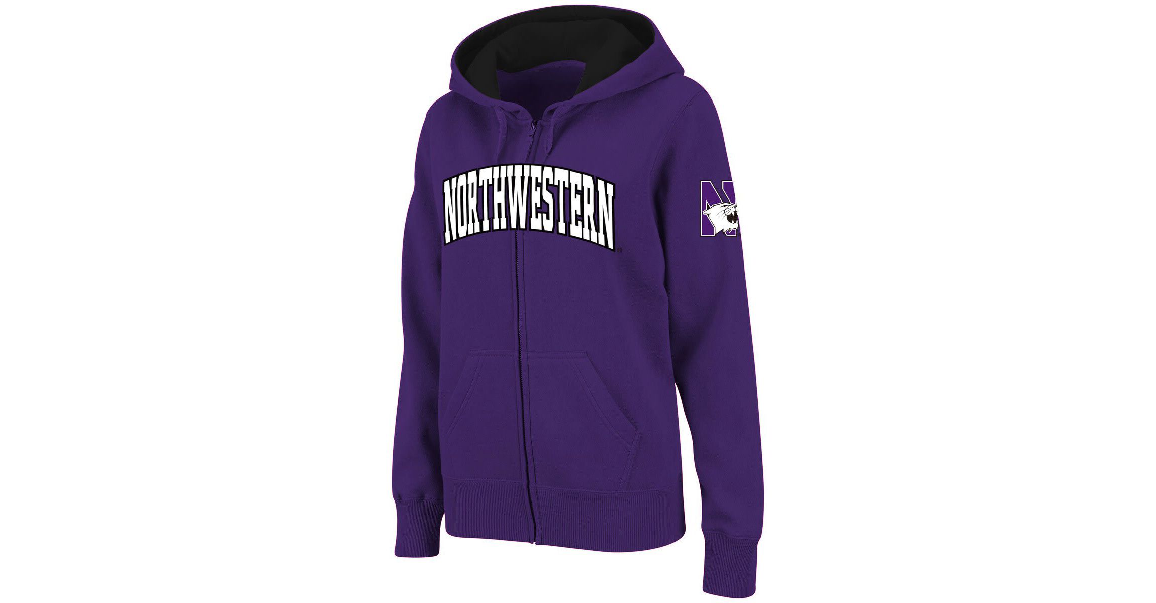 NCAA Northwestern Wildcats Arched Name Full-Zip Hoodie