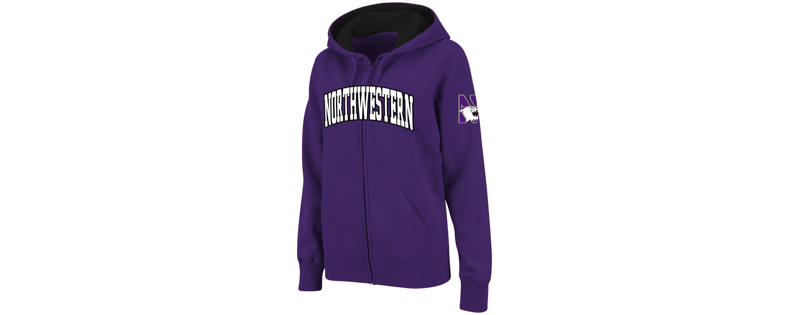 NCAA Northwestern Wildcats Arched Name Full-Zip Hoodie