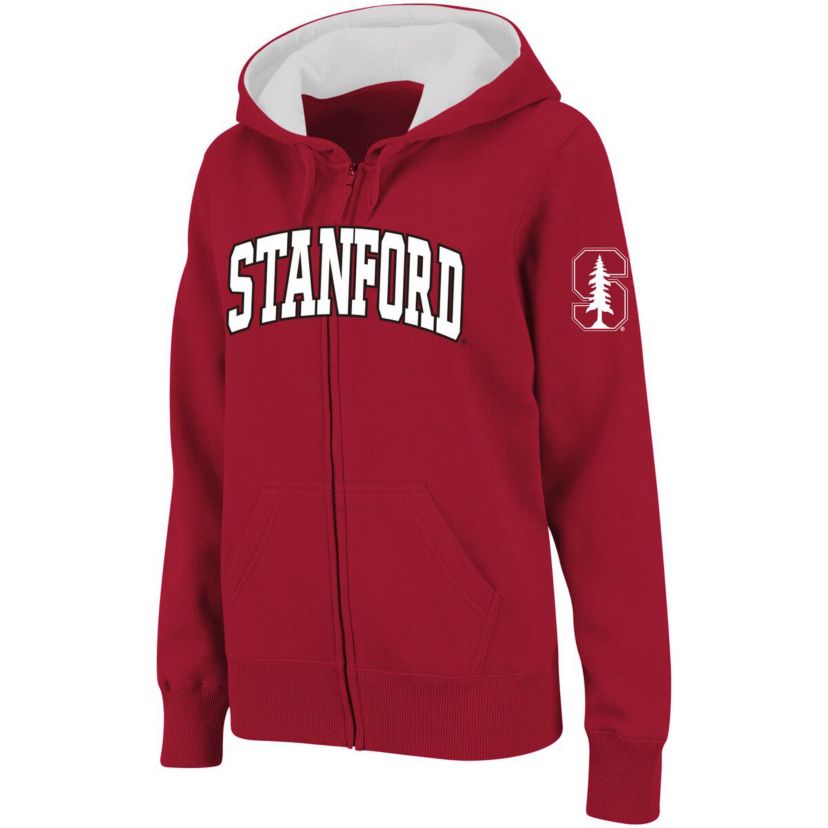 Stanford Cardinal NCAA Stanford Arched Name Full-Zip Hoodie