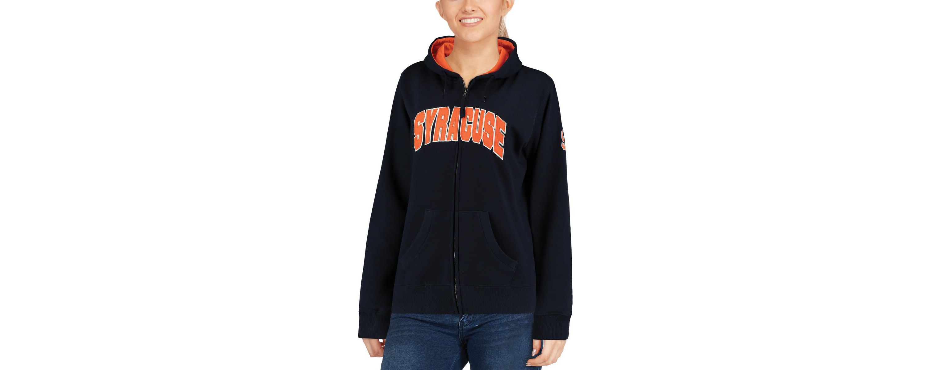 Syracuse Orange NCAA Syracuse Arched Name Full-Zip Hoodie