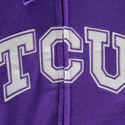 NCAA TCU Horned Frogs Arched Name Full-Zip Hoodie