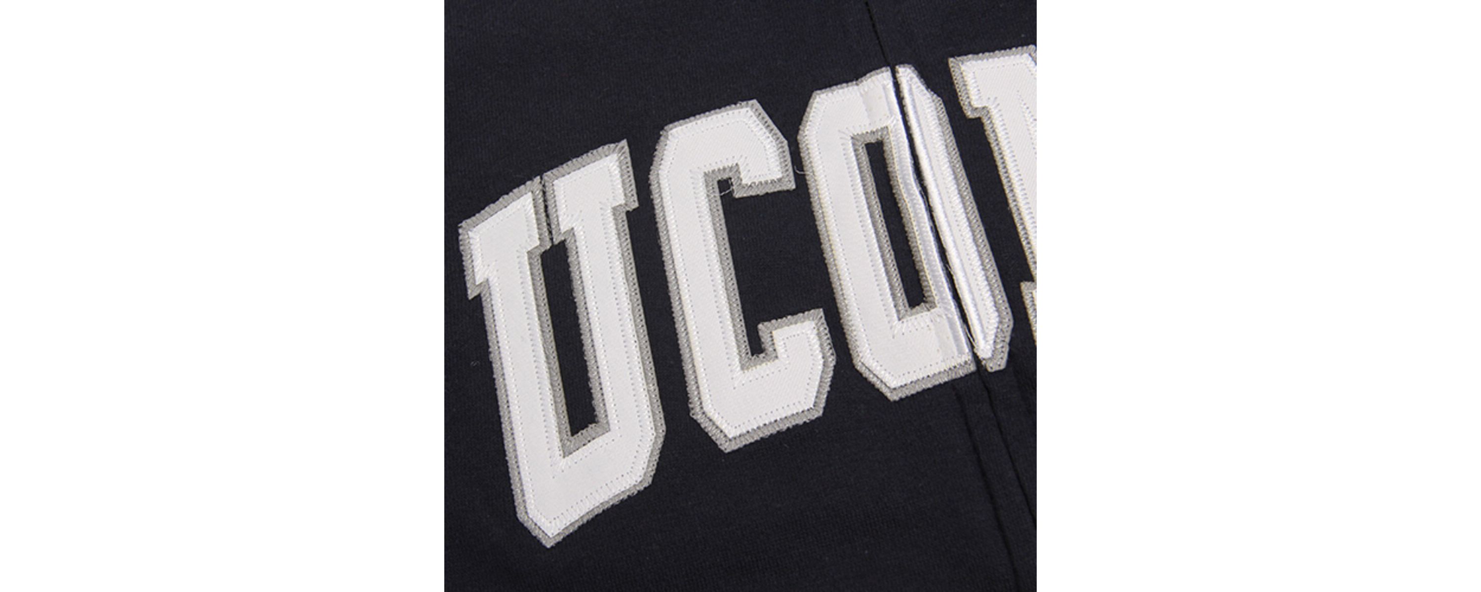 Connecticut Huskies NCAA UConn Huskies Arched Name Full-Zip Hoodie