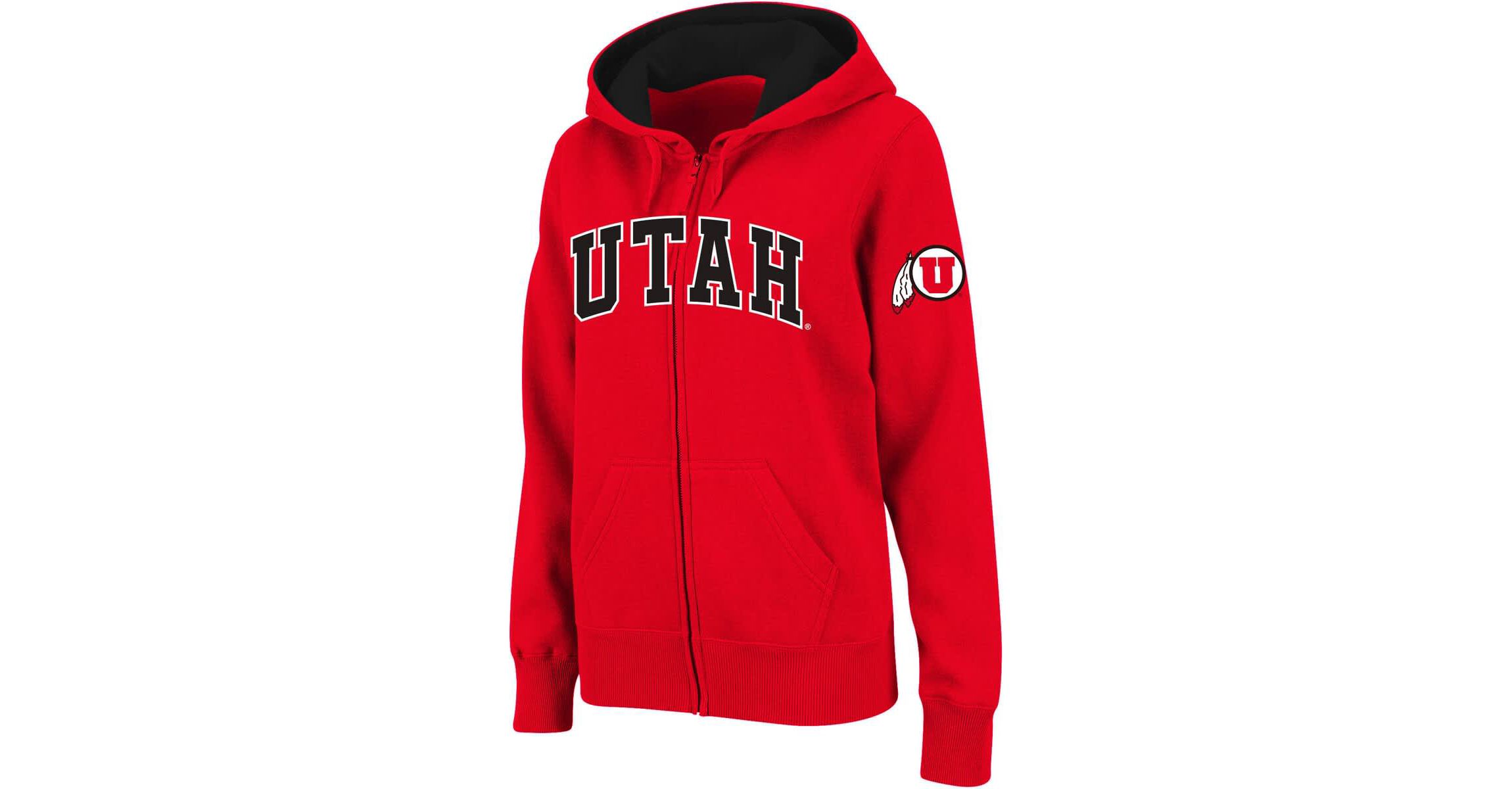 NCAA Utah Utes Arched Name Full-Zip Hoodie
