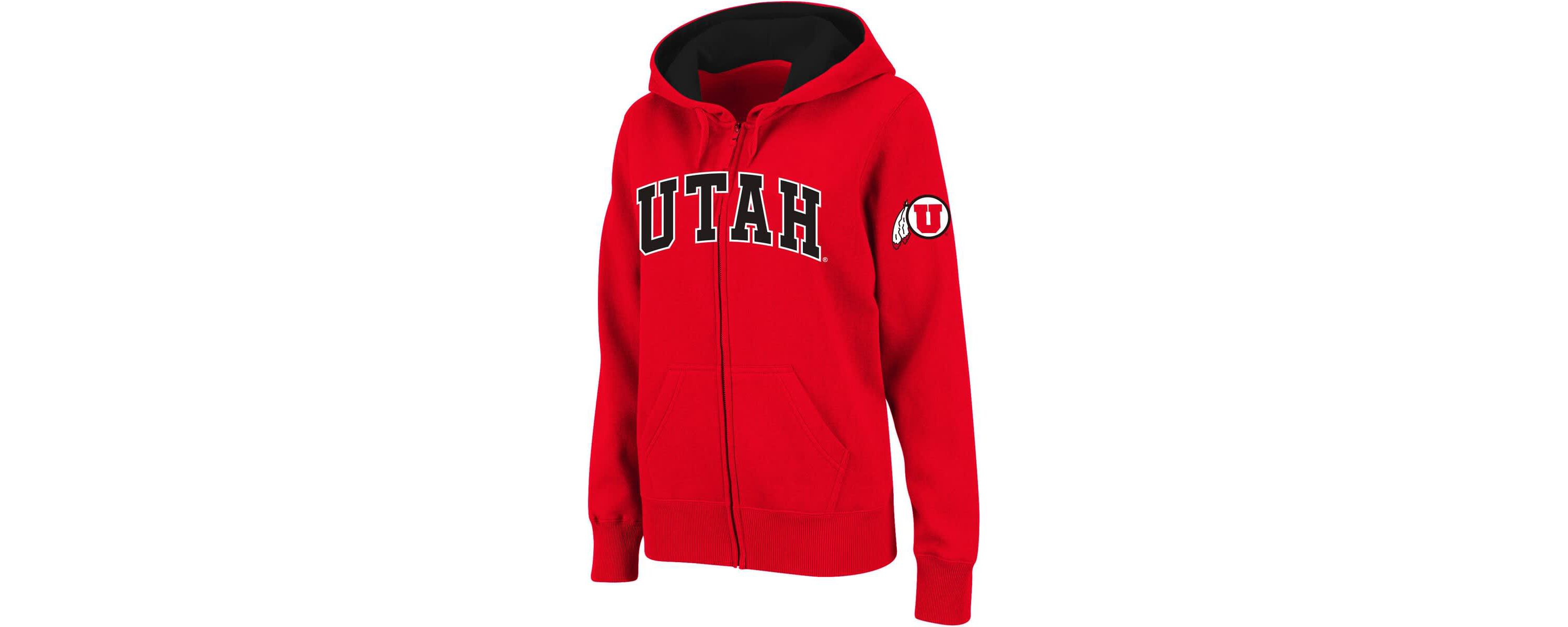 NCAA Utah Utes Arched Name Full-Zip Hoodie