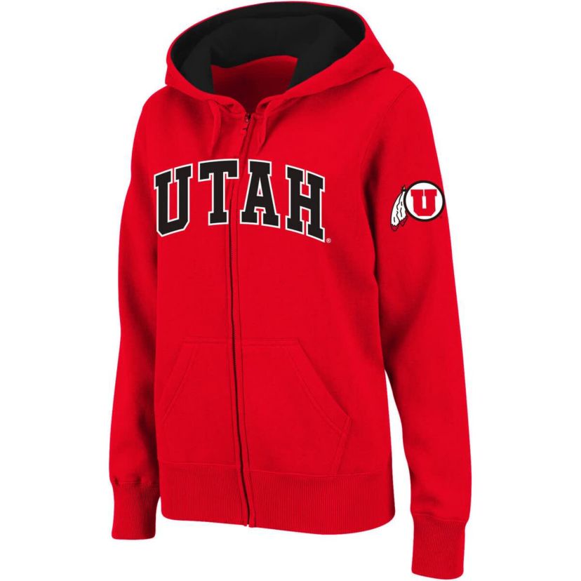 NCAA Utah Utes Arched Name Full-Zip Hoodie
