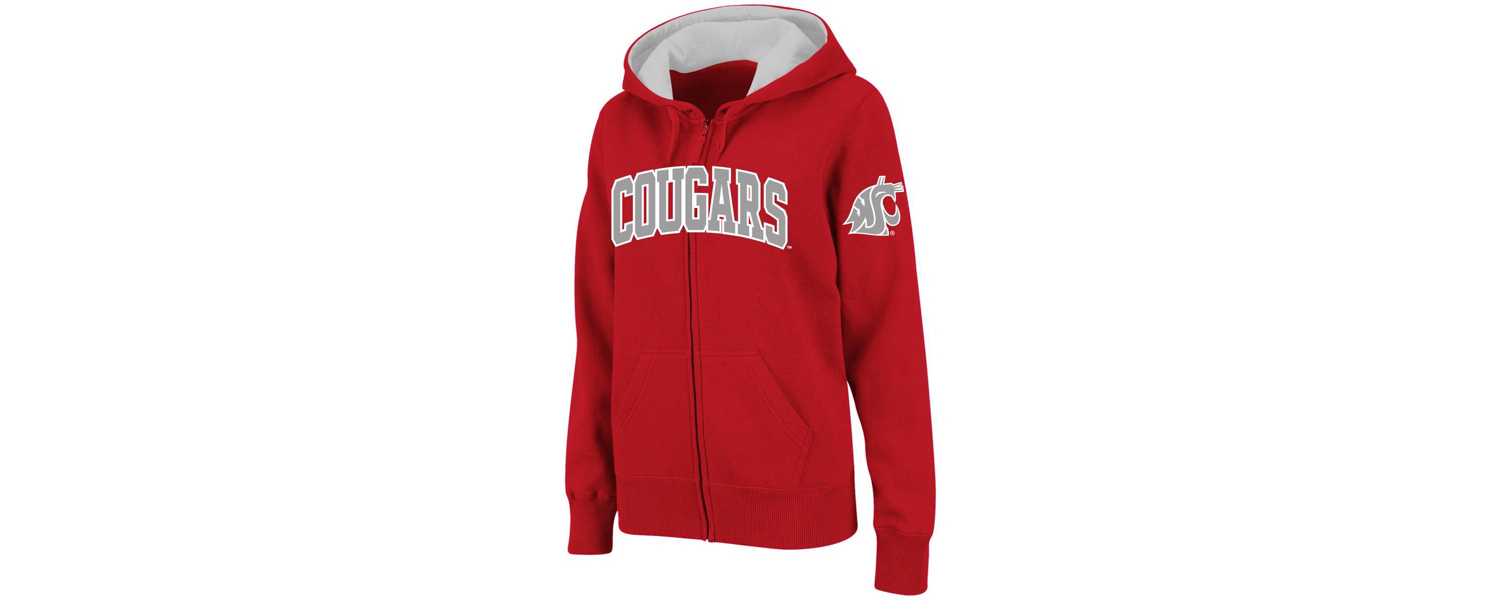 NCAA Washington State Cougars Arched Name Full-Zip Hoodie