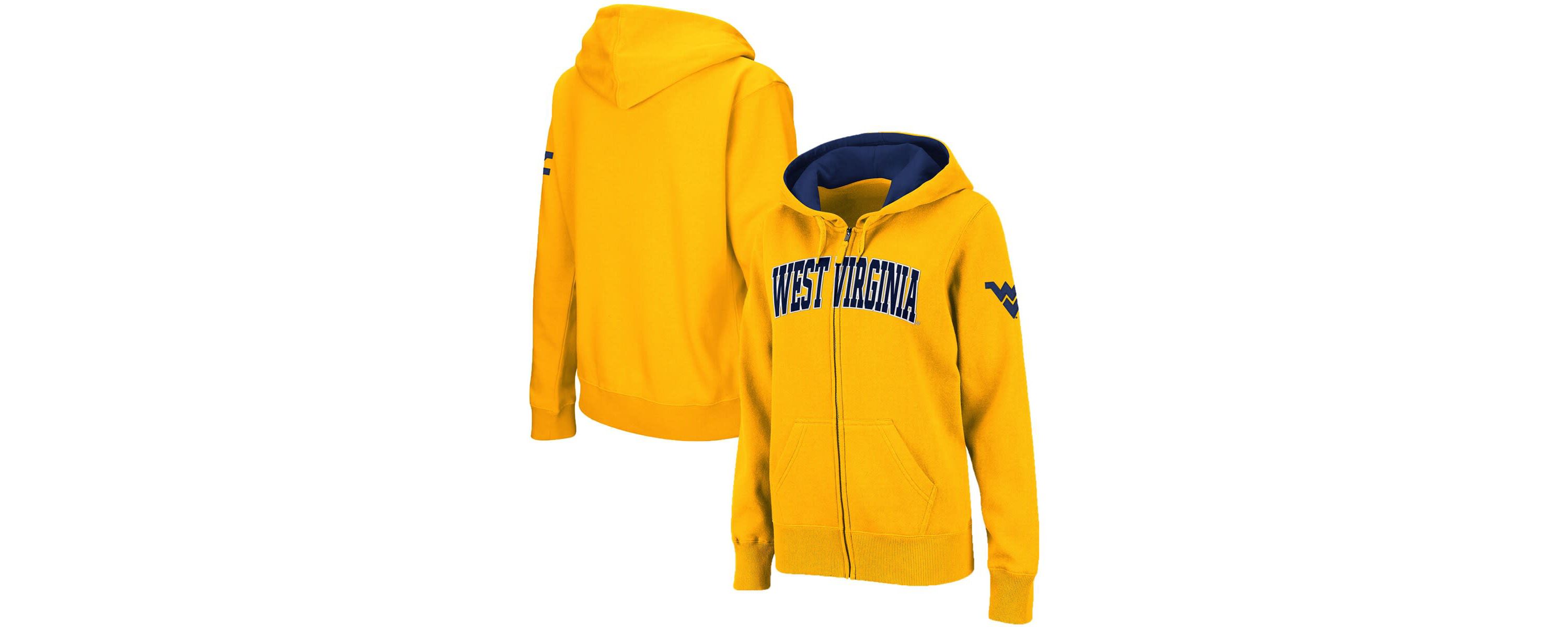 NCAA West Virginia Mountaineers Arched Name Full-Zip Hoodie