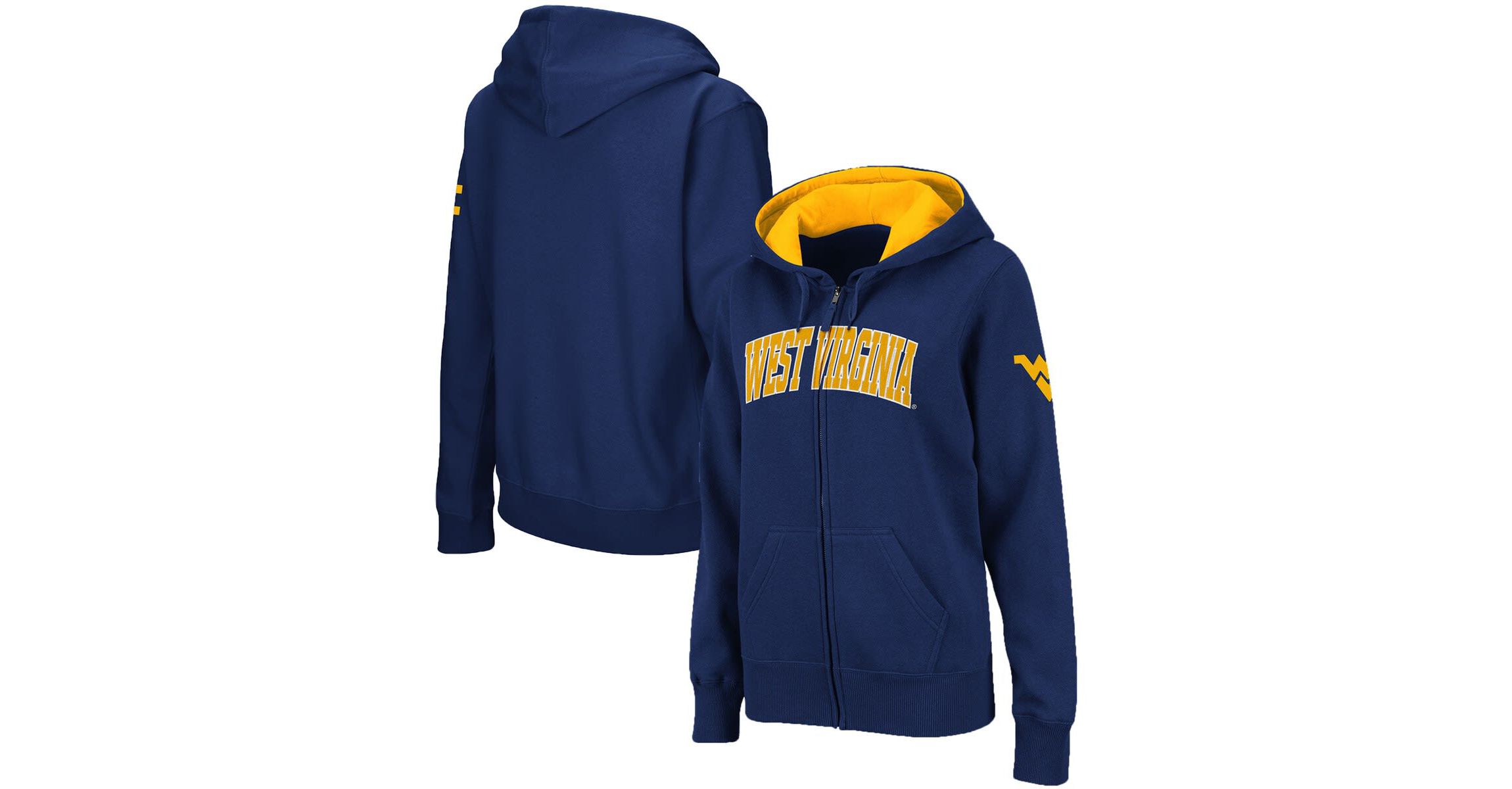 NCAA West Virginia Mountaineers Arched Name Full-Zip Hoodie