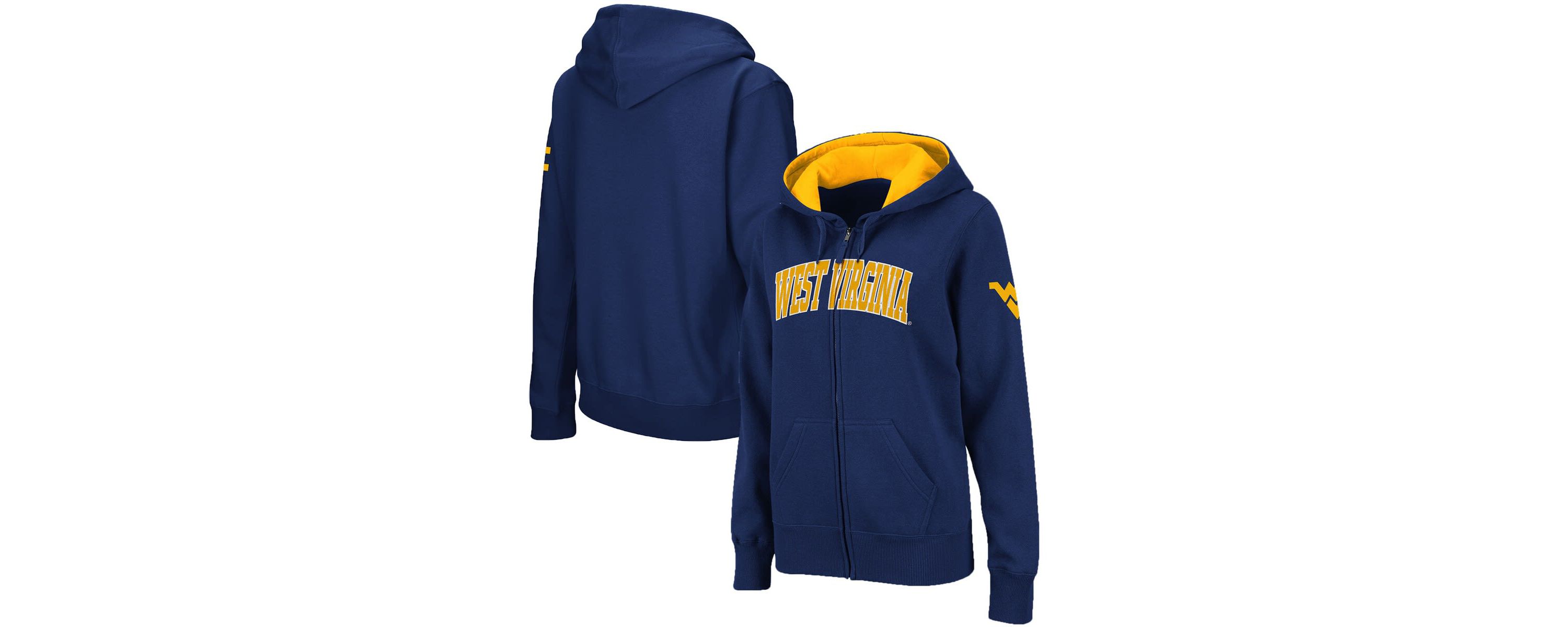 NCAA West Virginia Mountaineers Arched Name Full-Zip Hoodie