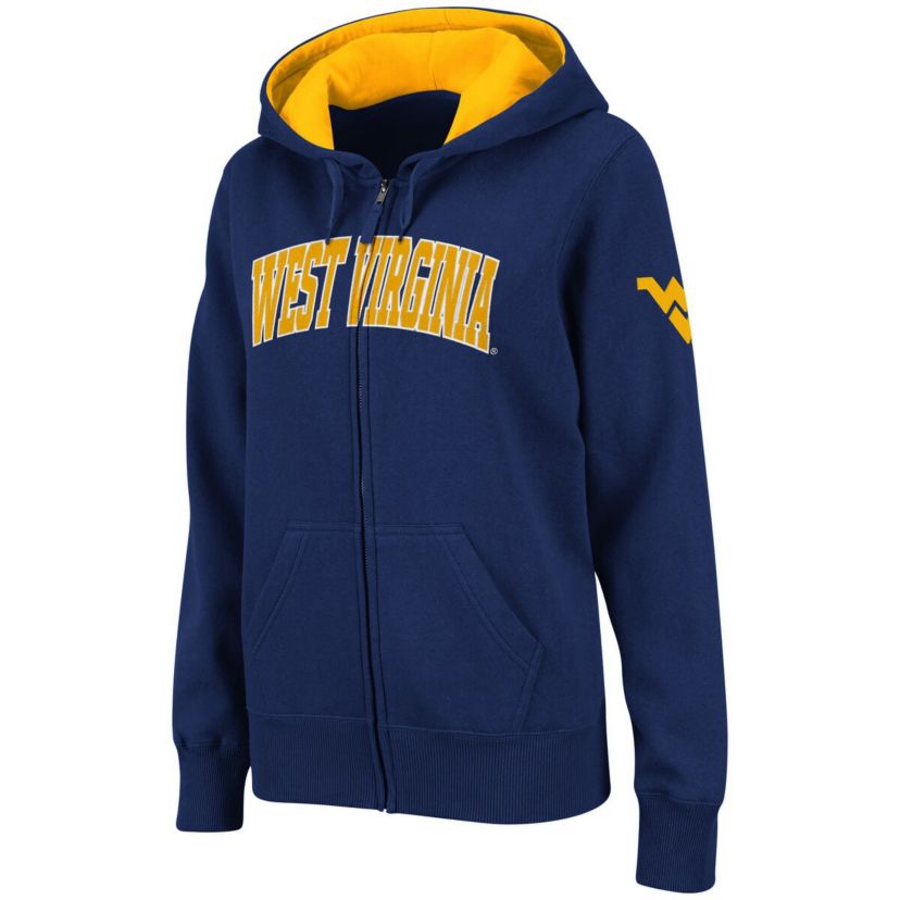 NCAA West Virginia Mountaineers Arched Name Full-Zip Hoodie