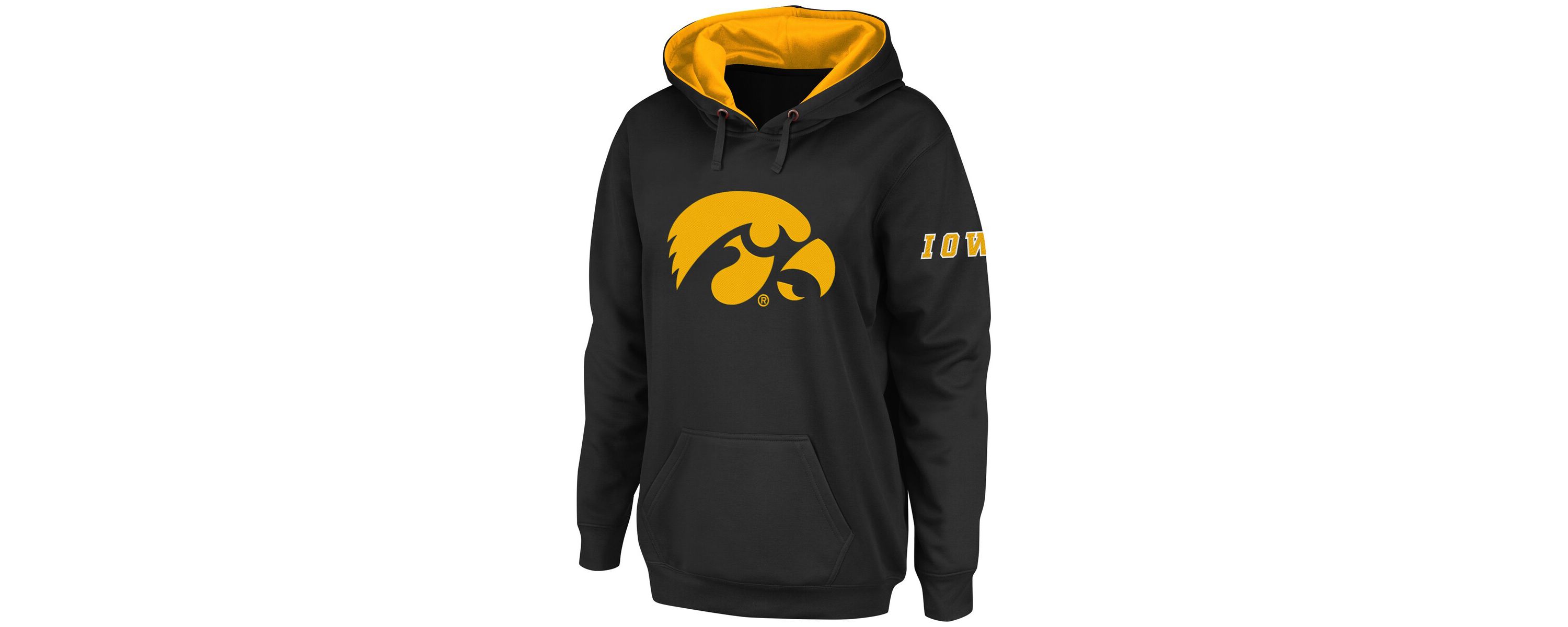 NCAA Iowa Hawkeyes Big Logo Pullover Hoodie