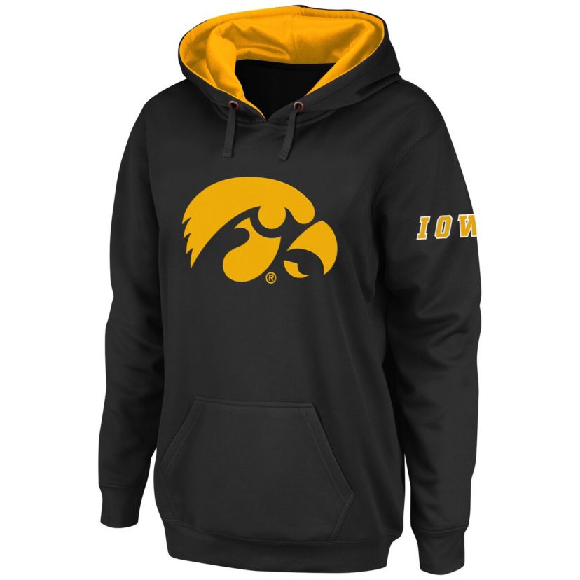 NCAA Iowa Hawkeyes Big Logo Pullover Hoodie