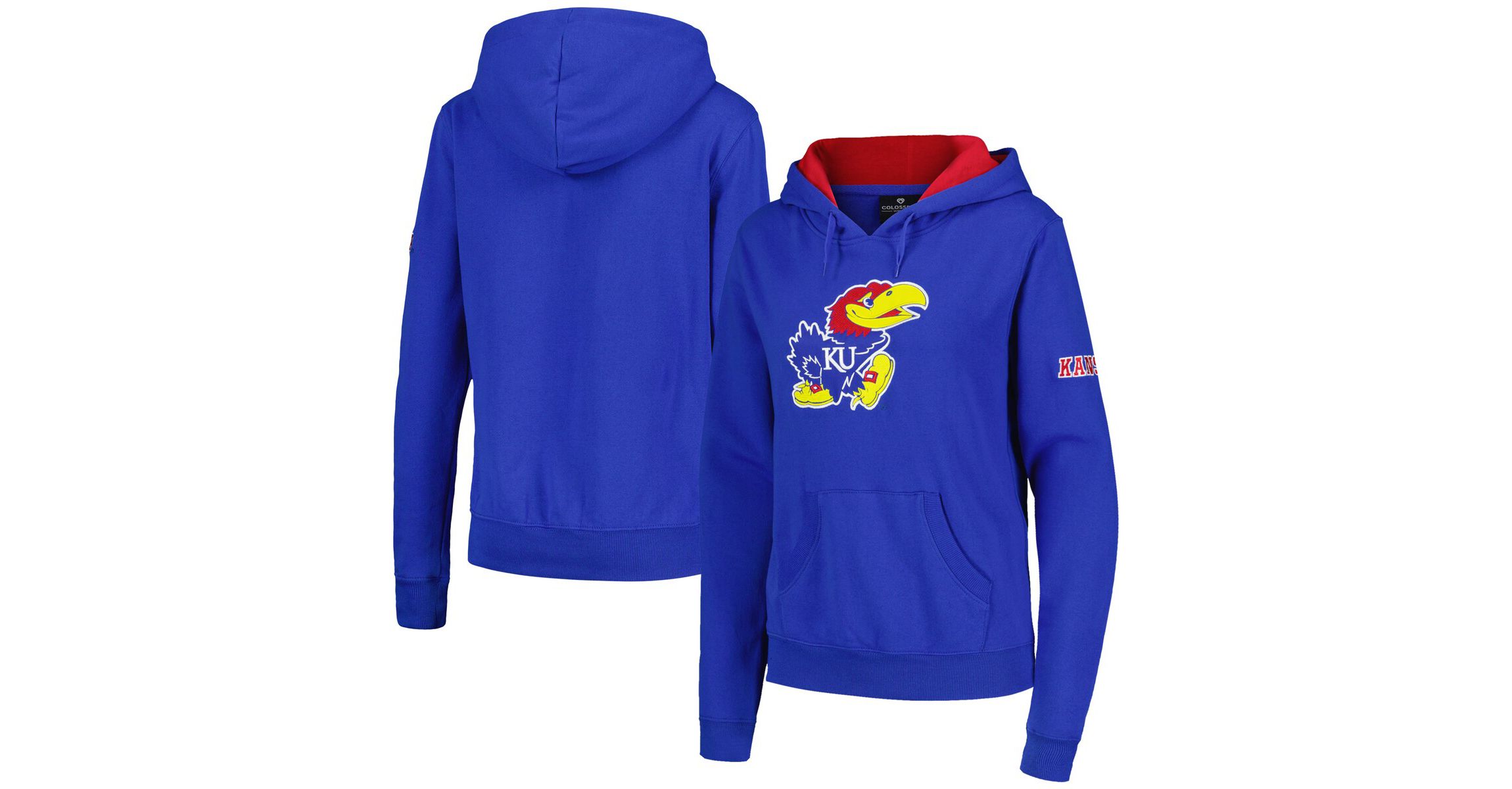 NCAA Kansas Jayhawks Big Logo Pullover Hoodie