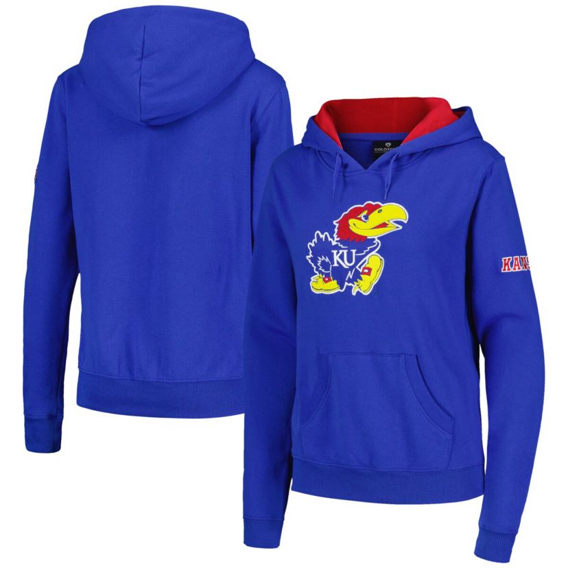 NCAA Kansas Jayhawks Big Logo Pullover Hoodie