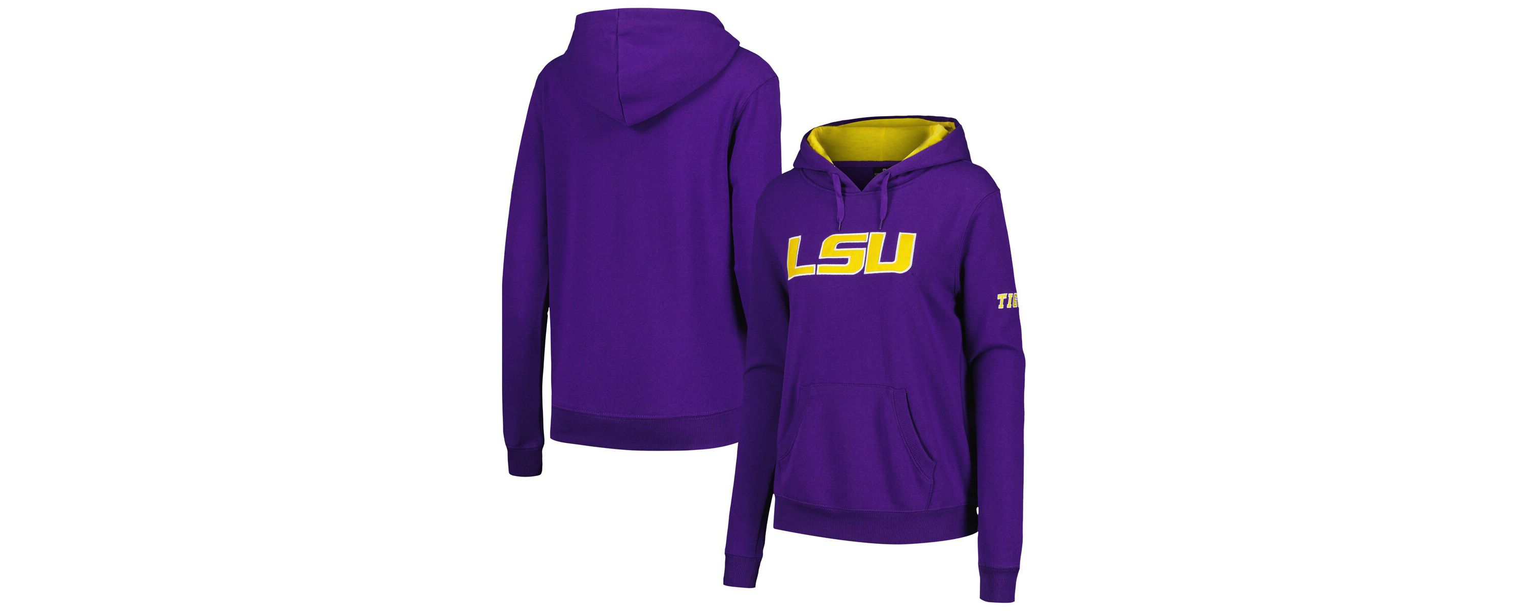 NCAA LSU Tigers Big Logo Pullover Hoodie