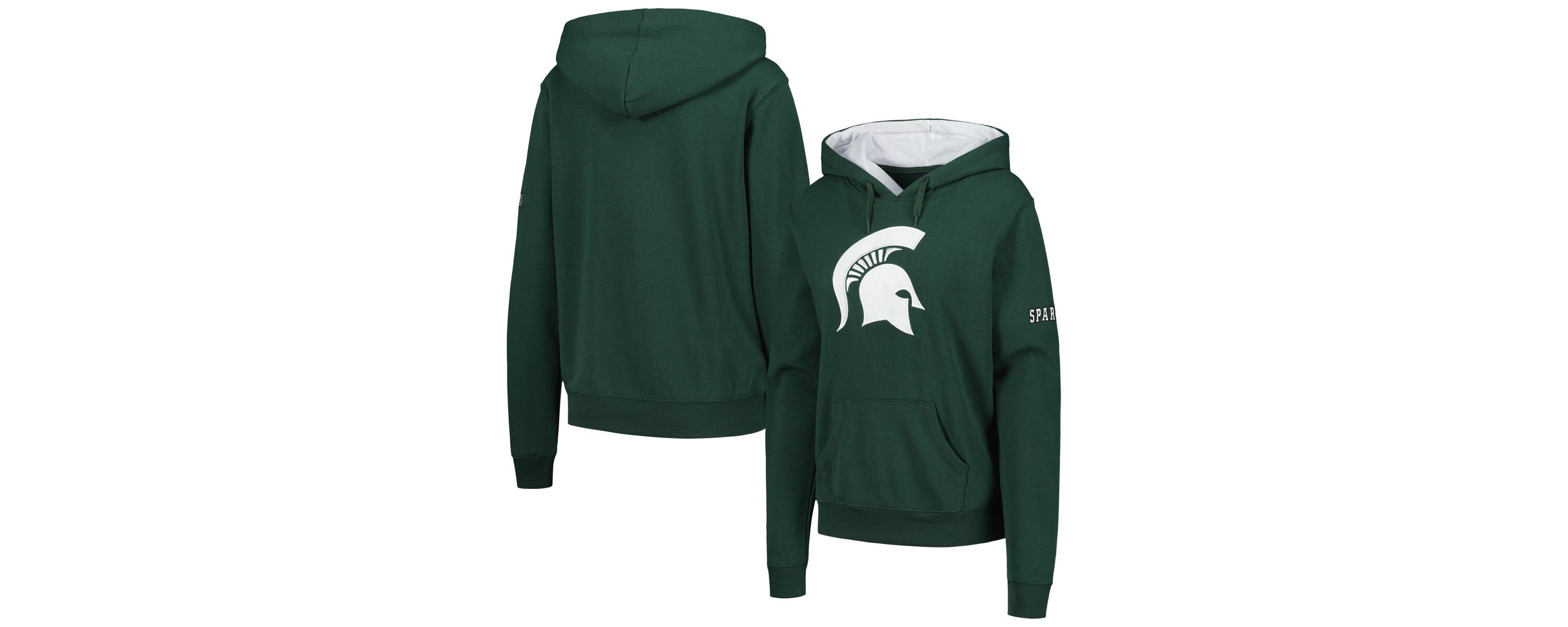 NCAA Michigan State Spartans Big Logo Pullover Hoodie