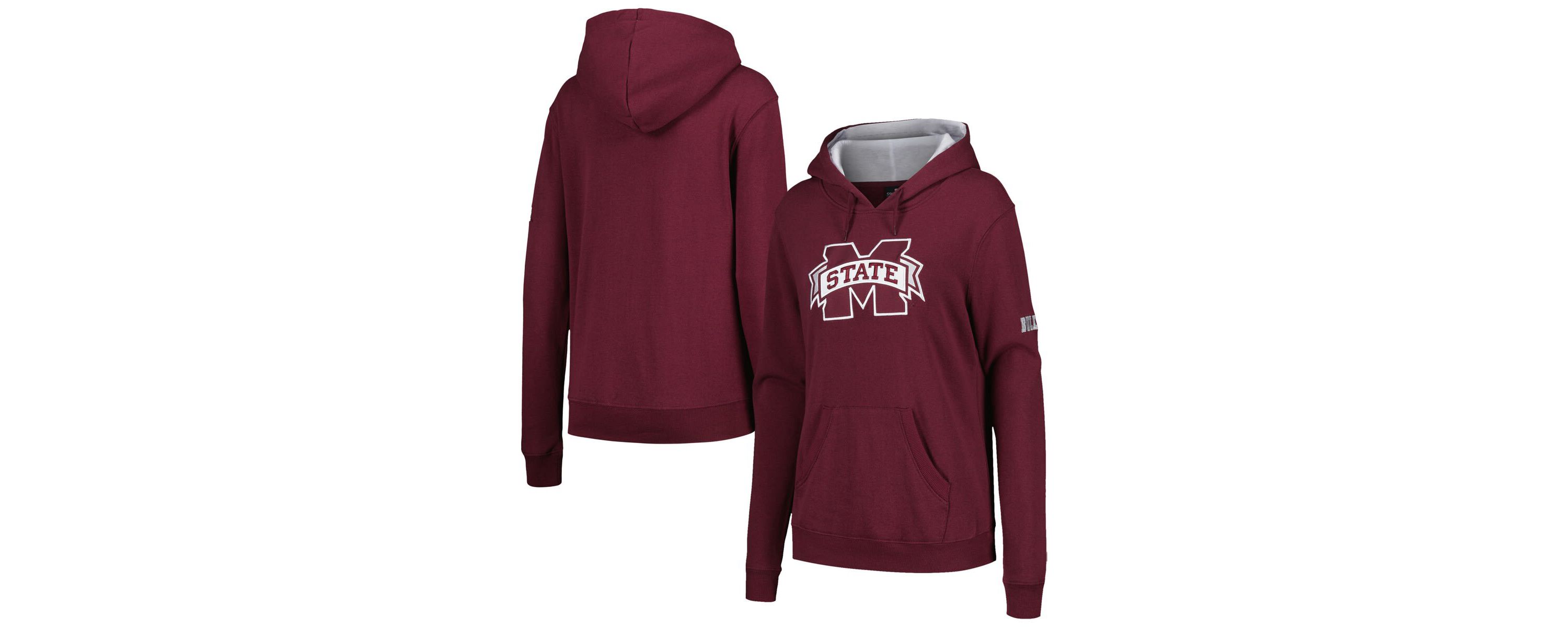 NCAA Mississippi State Bulldogs Big Logo Pullover Hoodie