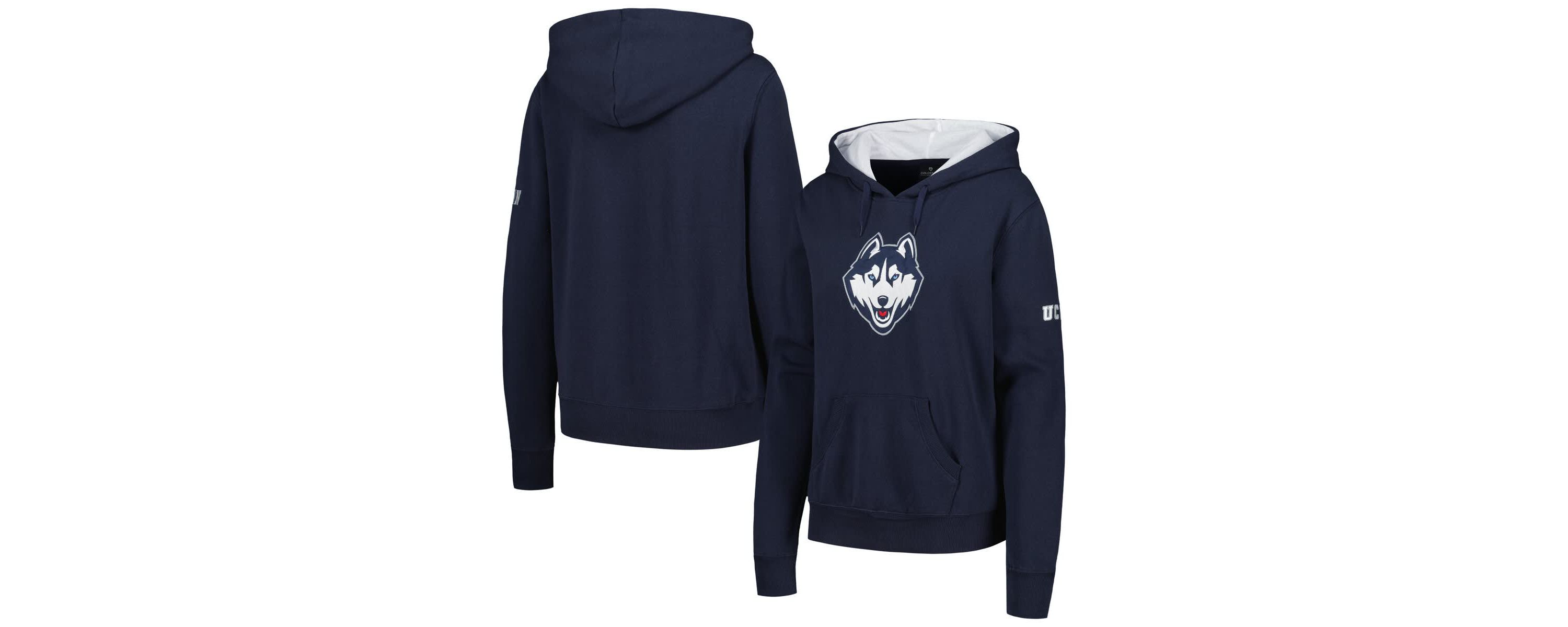 Connecticut Huskies NCAA UConn Huskies Big Logo Pullover Hoodie