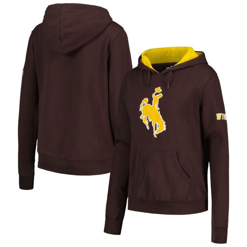 NCAA Wyoming Cowboys Big Logo Pullover Hoodie