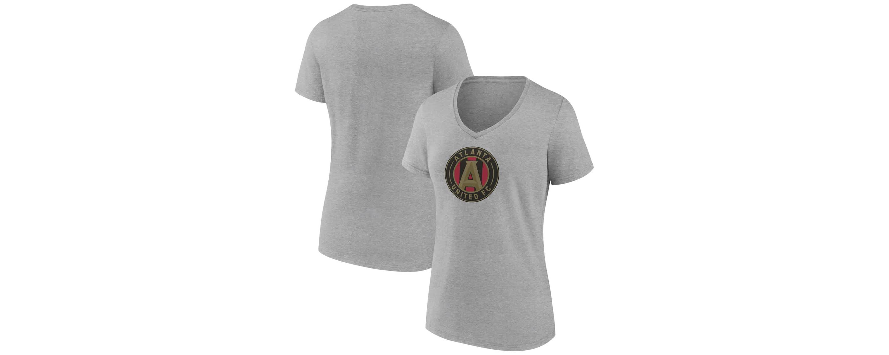 MLS Fanatics Atlanta United FC Logo V-Neck T-Shirt