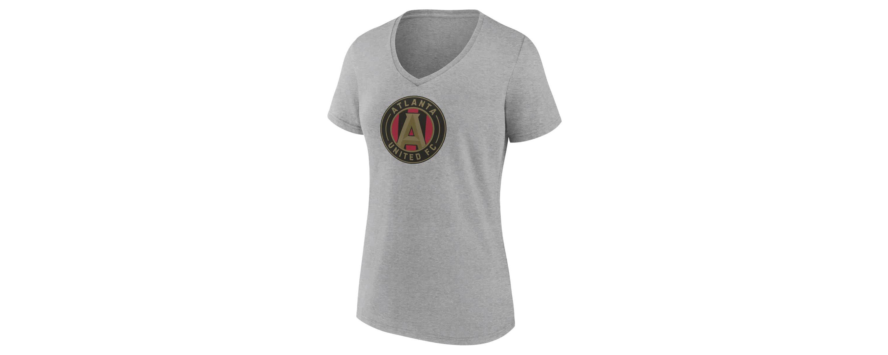 MLS Fanatics Atlanta United FC Logo V-Neck T-Shirt