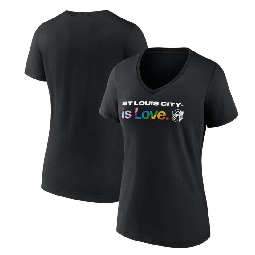 MLS Fanatics St. Louis City SC Lucky City Pride V-Neck T-Shirt