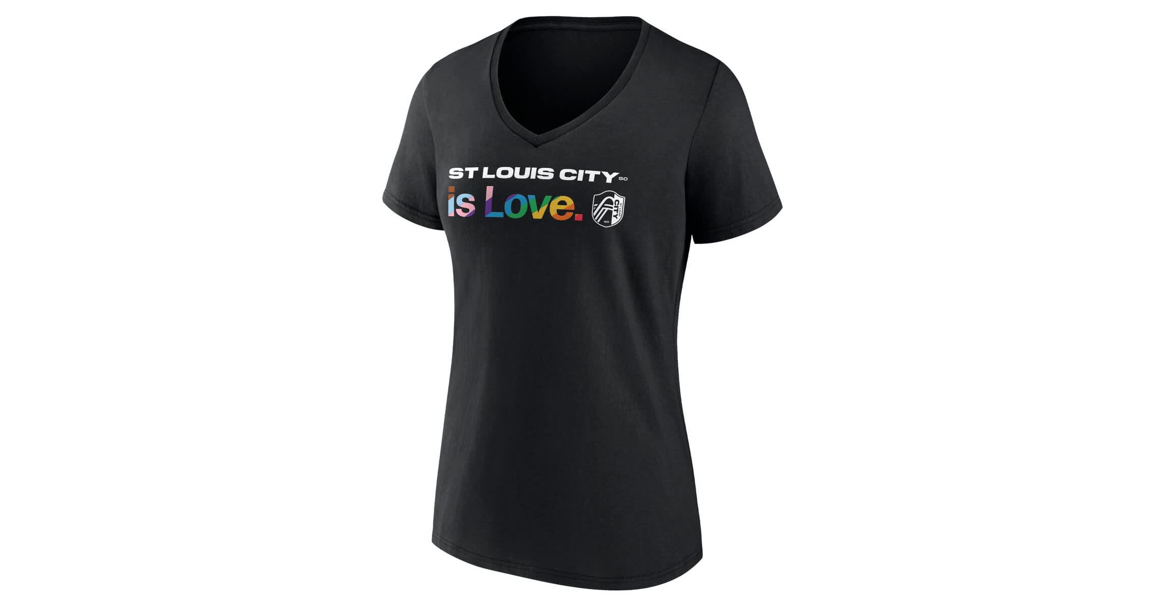 MLS Fanatics St. Louis City SC Lucky City Pride V-Neck T-Shirt