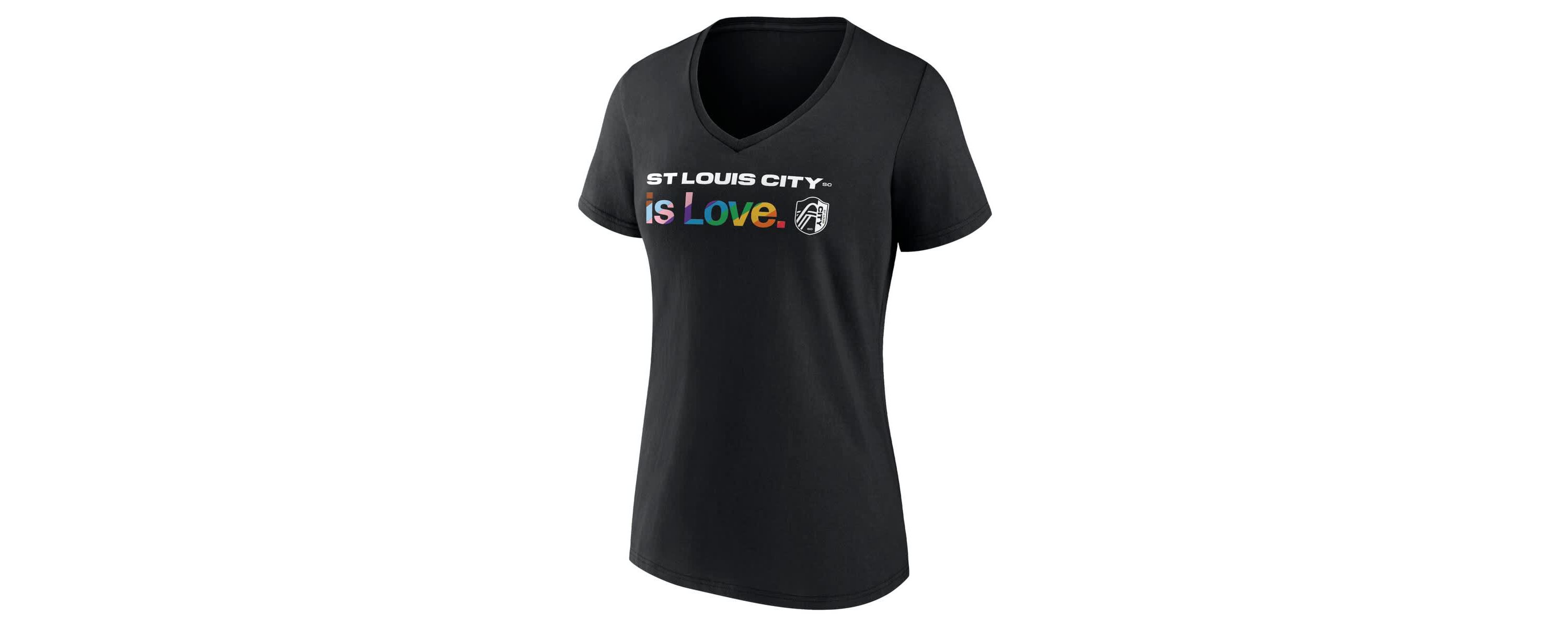 MLS Fanatics St. Louis City SC Lucky City Pride V-Neck T-Shirt