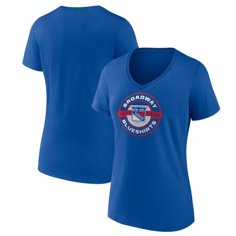 NHL Fanatics New York Rangers Local A V-Neck T-Shirt
