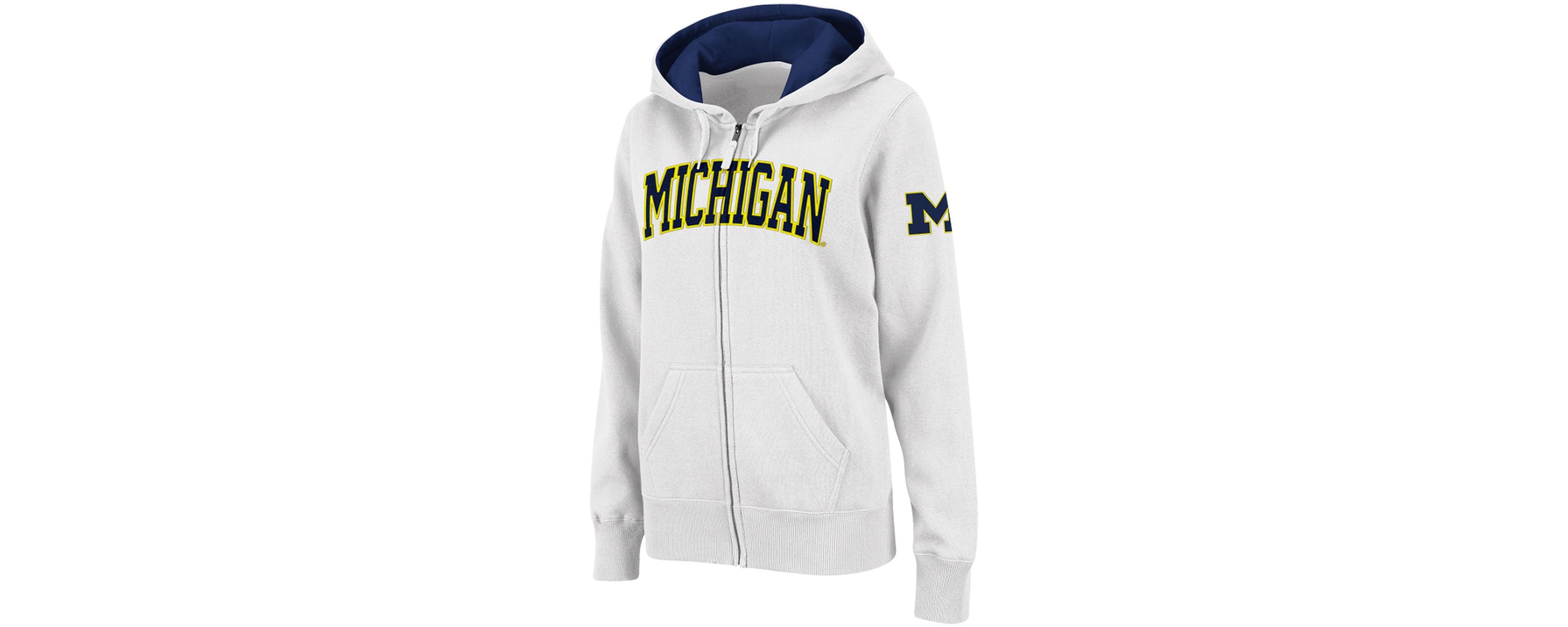 NCAA Michigan Wolverines Arched Name Full-Zip Hoodie