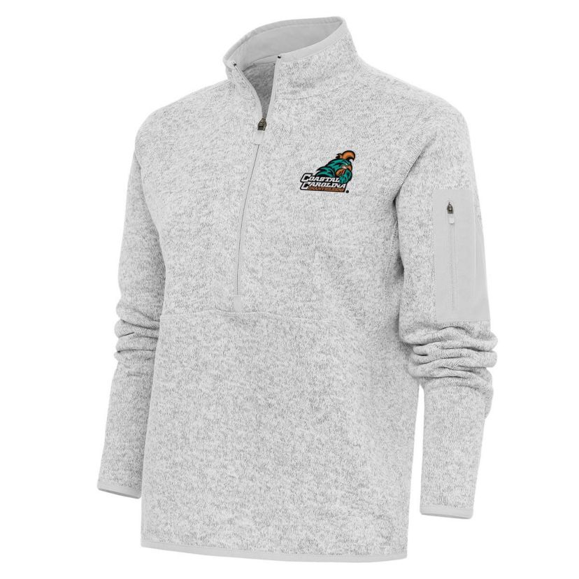 NCAA Coastal Carolina Chanticleers Fortune Half-Zip Pullover Top
