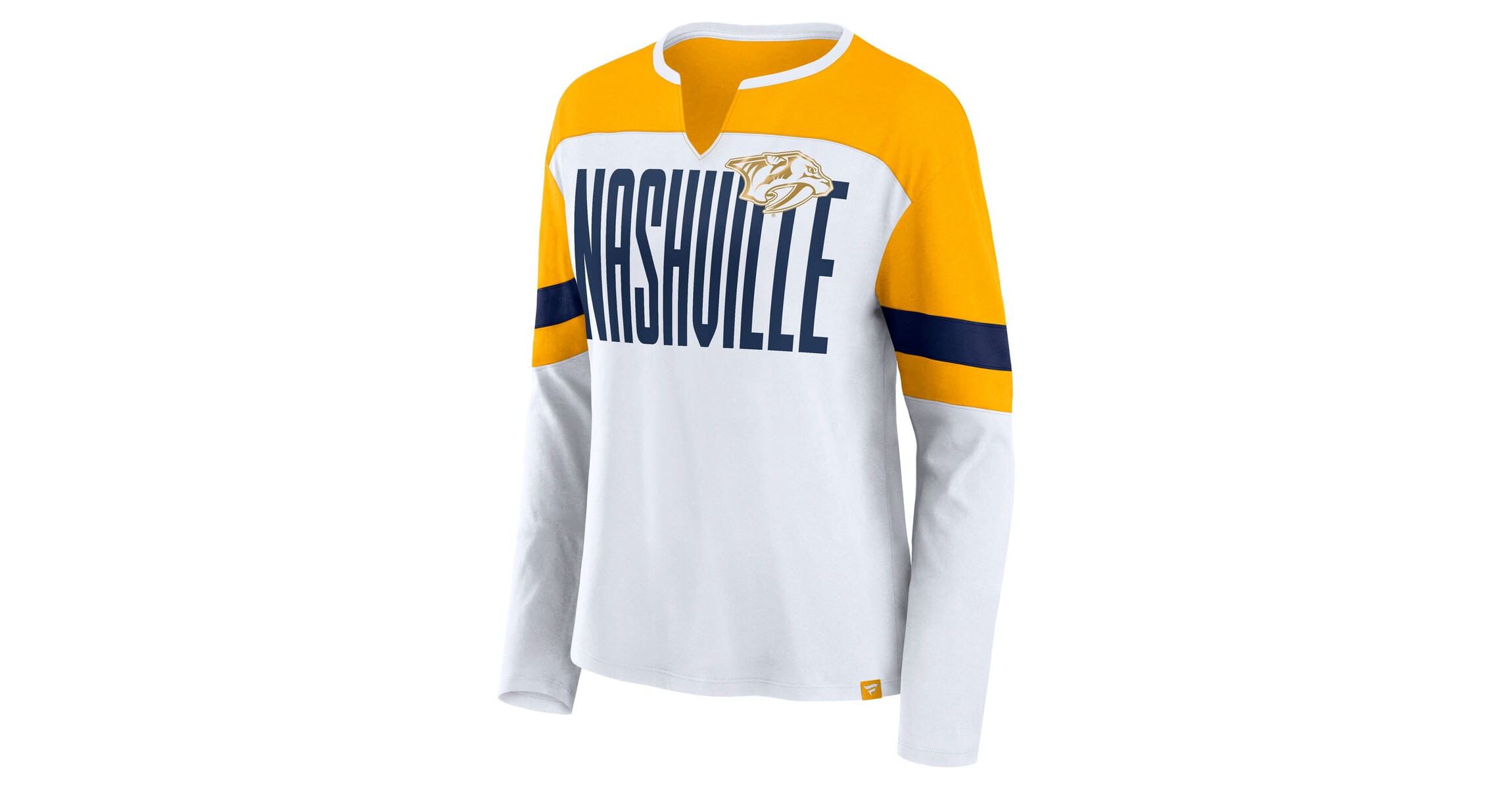 NHL Fanatics Nashville Predators Frozen Long Sleeve Notch Neck T-Shirt