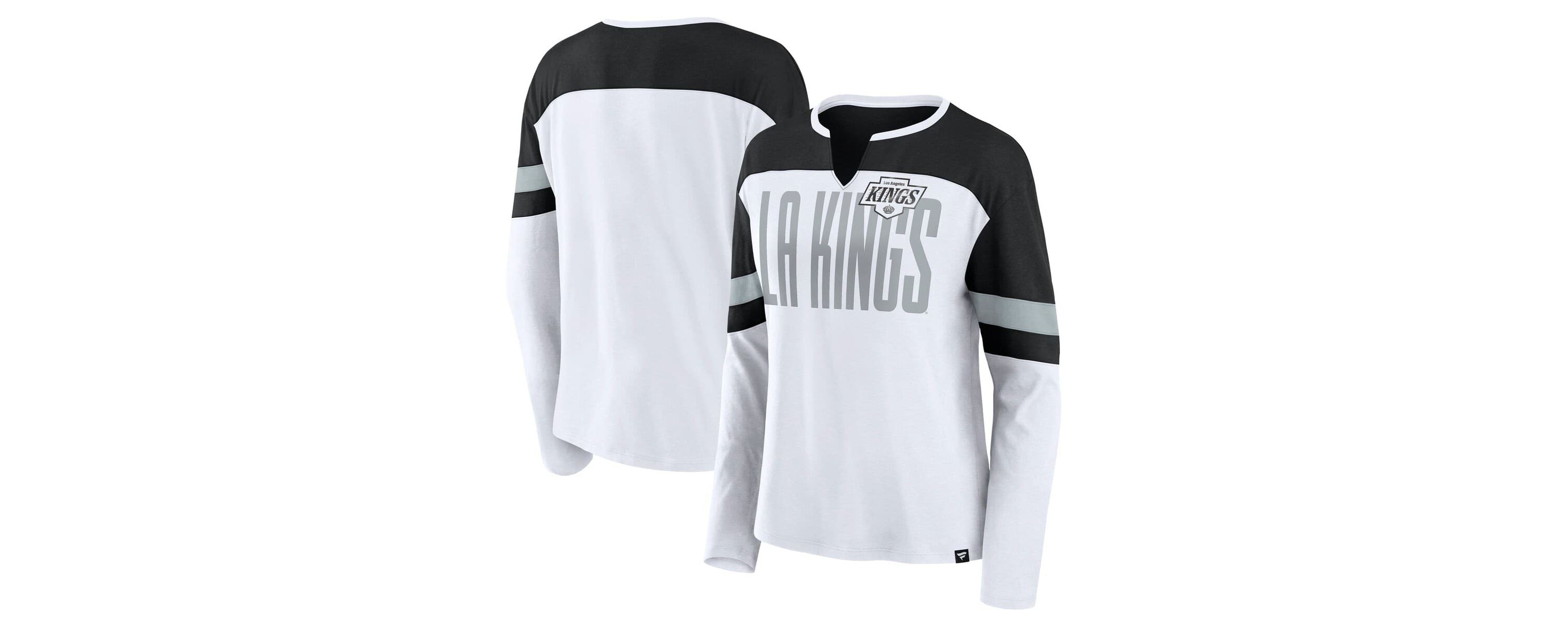 NHL Fanatics Los Angeles Kings Frozen Long Sleeve Notch Neck T-Shirt