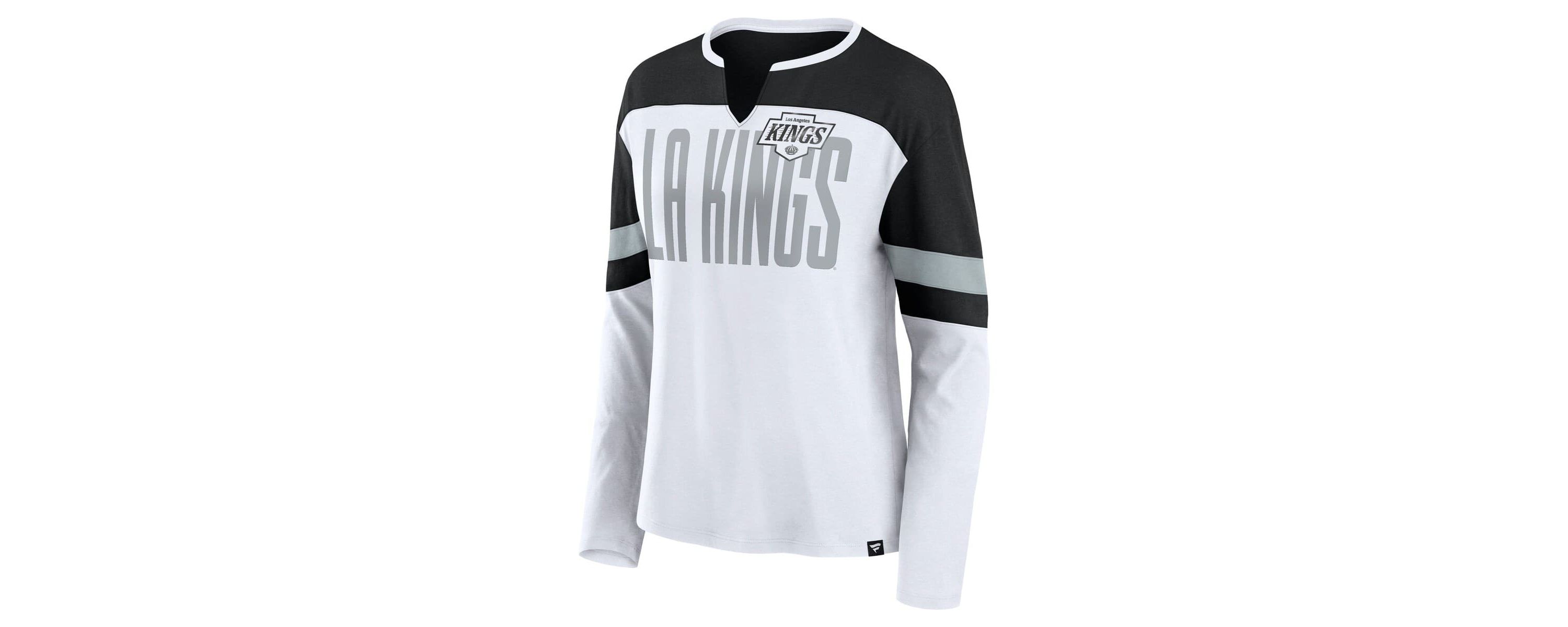 NHL Fanatics Los Angeles Kings Frozen Long Sleeve Notch Neck T-Shirt